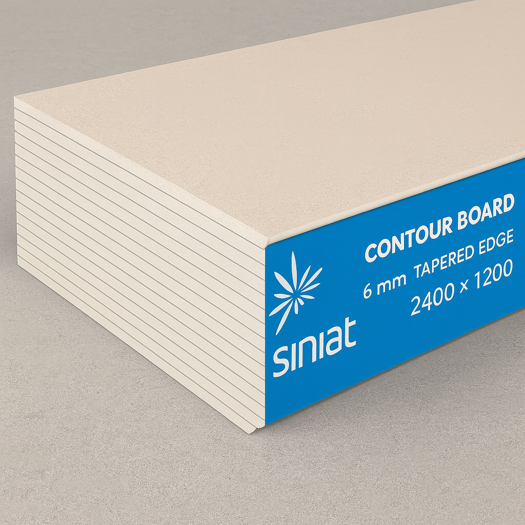 Siniat Contour Board 6 mm Tapered Edge 2400×1200