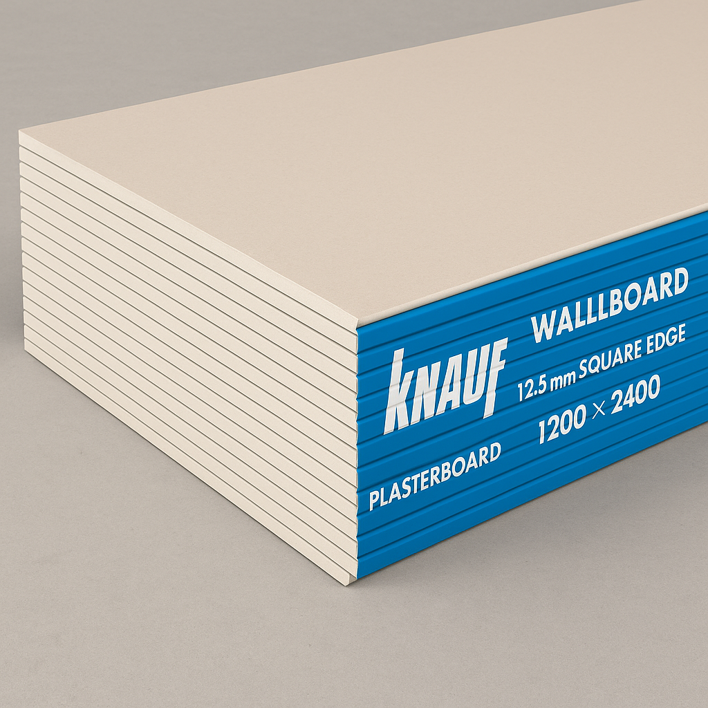 Knauf Wallboard Plasterboard 12.5 mm Square Edge 1200×2400