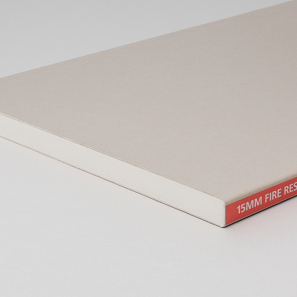15mm Fire-Resistant Plasterboard – Tapered Edge (2400mm x 1200mm)