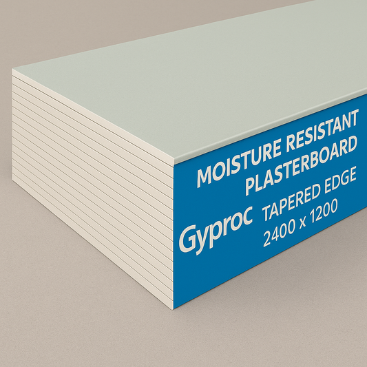 Gyproc Moisture Resistant Plasterboard 12.5 mm Tapered Edge 2400x1200