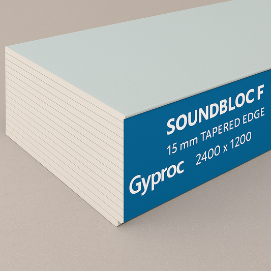 Gyproc SoundBloc F Plasterboard 15 mm Tapered Edge 2400x1200