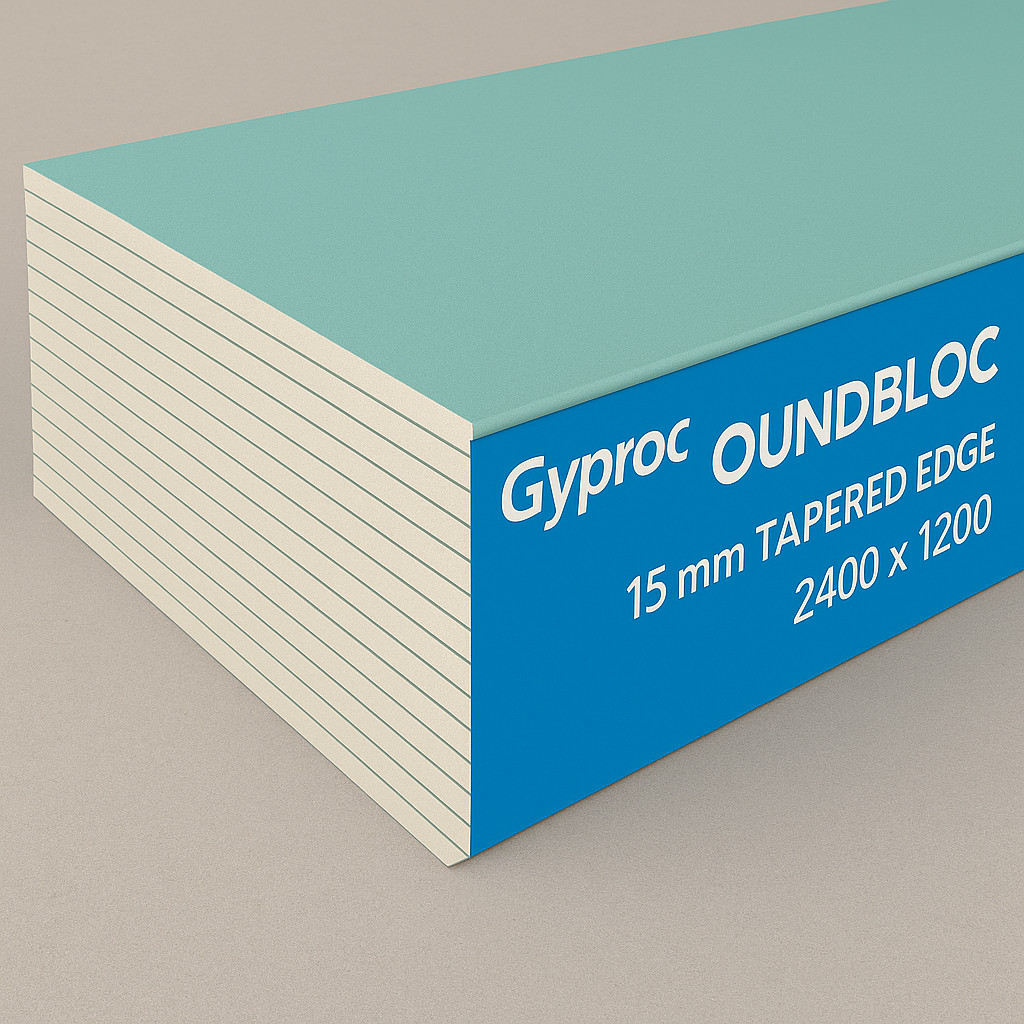Gyproc SoundBloc Plasterboard 15 mm Tapered Edge 2400x1200