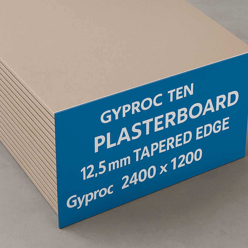 Gyproc TEN Plasterboard 12.5 mm Tapered Edge 2400×1200