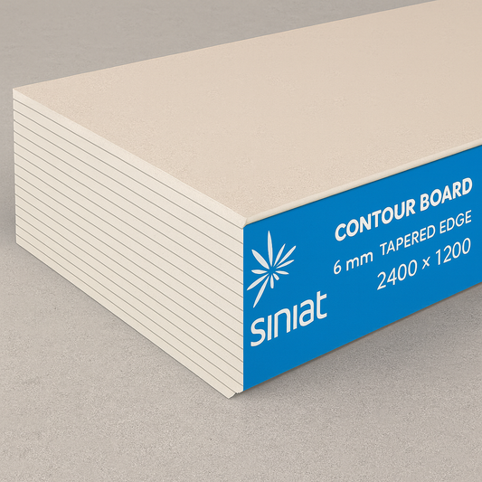 Siniat Contour Board 6 mm Tapered Edge 2400×1200