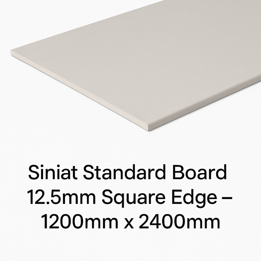 Siniat Standard Board 12.5mm Square Edge – 1200mm x 2400mm